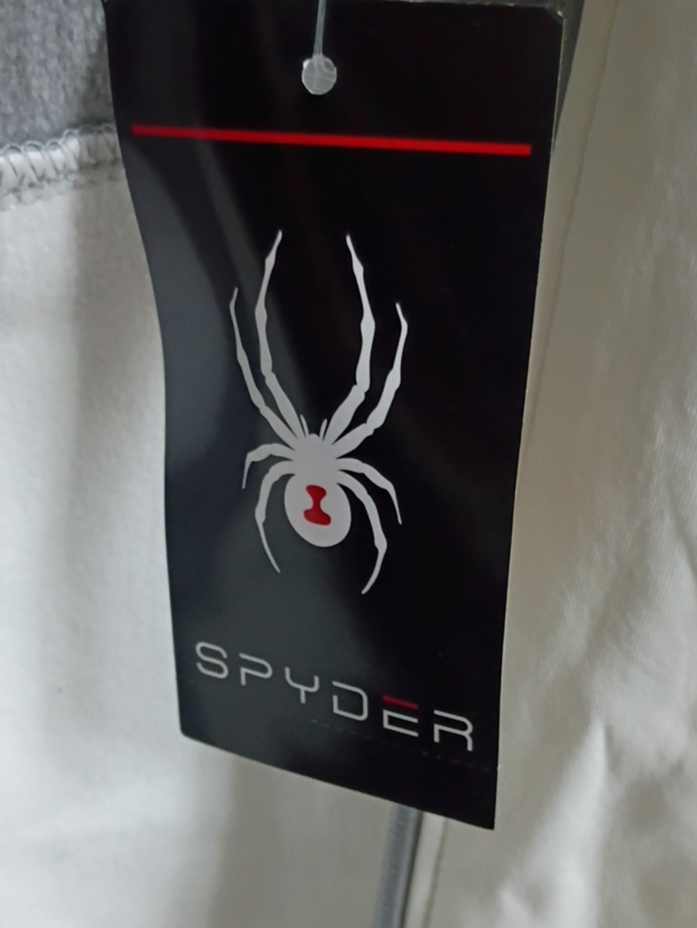 Spyder Women’s Gray & White Hooded Performance Jacket - Picture 2 of 4